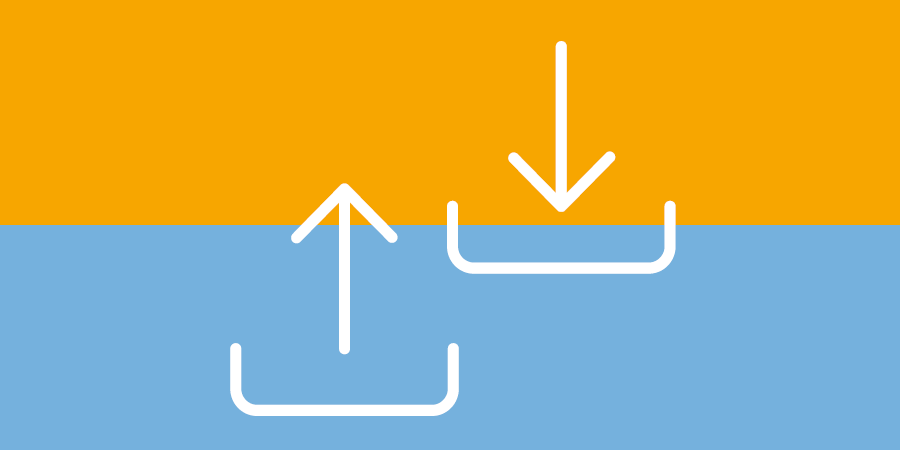 Netzwerktechnik - mobile Datenabfrage und Datenerfassung - Symbol