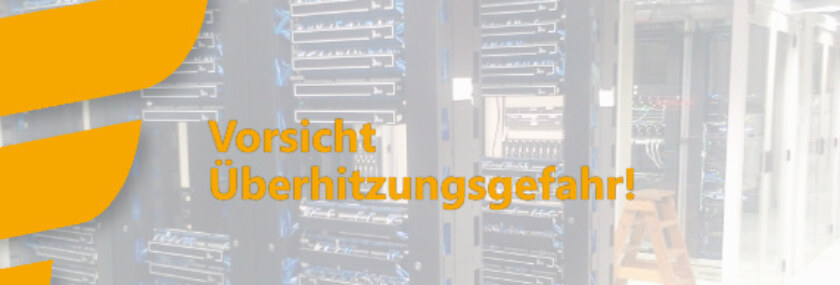 Vorsicht Überhitzungsgefahr - Bild Server/PC-Landschaft