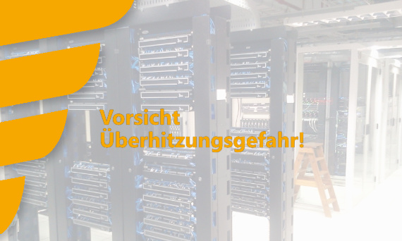 Vorsicht Überhitzungsgefahr - Bild Server/PC-Landschaft